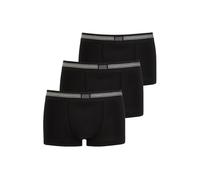 Jockey Cotton Stretch Short Trunk 3 Pack - Black