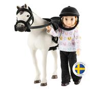 Jockey Doll Set With Horse Figurine