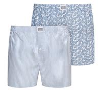 Jockey Everyday Striped Woven Boxer 2 Pack - White