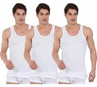 Jockey Men Vest Modern Classic White Basic Undershirt 8820- Comfy Fit-Basic Vest 3 in 1 Pack