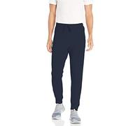 Jockey Men's Active Fleece Jogger Sweatpants with Zip Pockets, Navy Blazer, Large