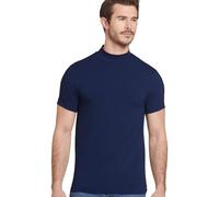 Jockey Men's Baselayer Cotton Stretch Mock Neck Tee, Just Past Midnight, Medium