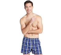Jockey Men's Everyday Striped Boxer Woven - 2 Pack, Navy Check, 5XL