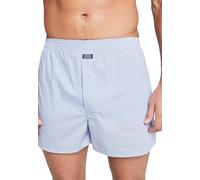 Jockey Men's Polka Dot Woven Boxer, Shirting Blue, S