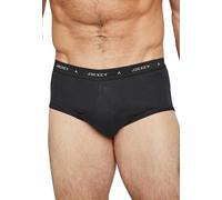 Jockey® Men's UK Classic Cotton Rib Y-Front® Brief - 3 Pack, Black Grey Mix, 34