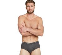 Jockey Men's UK Classic Cotton Rib Y-Front Brief - 3 Pack, Black Grey Mix, 34