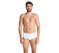 Jockey Men's UK Classic Cotton Rib Y-Front Brief - 3 Pack, White, 42