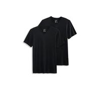 Jockey Men's Undershirt Made in America 100% Cotton V-Neck Undershirt - 2 Pack, Black, S