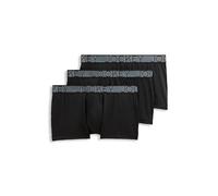 Jockey Men's Underwear Active Microfiber 2.5" Trunk - 3 Pack, Black, XL