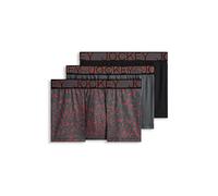Jockey Men's Underwear Active Microfiber 2.5" Trunk - 3 Pack, Striated Steel, M