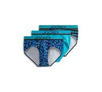 Jockey Men's Underwear True Style Brief - 3 Pack, Blooming Floral/Ocean Surf/Mystery Stripe, XL