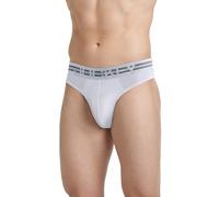 Jockey Sport Men's Underwear Stability Pouch Microfiber Thong, Diamond White, L