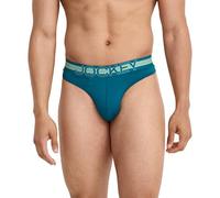 Jockey Sport Men's Underwear Stability Pouch Microfiber Thong, Really Teal, L