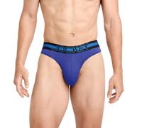 Jockey Sport Men's Underwear Stability Pouch Microfiber Thong, Valiant Blue, L