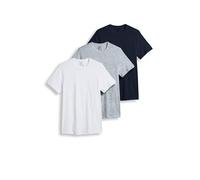 Jockey T-Shirts for Men - Crew Neck Undershirts, Cotton Men's T-Shirts - 3 Pack, White/Grey Heather/Just Past Midnight, XL