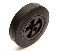 Jockey Wheel 8 Inch Black Solid Rubber Tyre