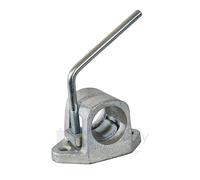 Jockey Wheel Clamp Heavy Duty For 48mm Diameter Tubes Trailer Stand Mount (Bolt-On)
