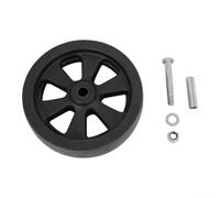 Jockey Wheel for Caravan Support Winch 6" or 8" Black Plastic | Wheel Replacement Part up to 1500 lbs Load Capacity Robust Smooth Running for American Trailer Jacks Easy Assembly Camping
