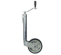 Jockey Wheel Heavy Duty | Telescopic 48mm Tube | 200mm Wheel with Steel Rim | Max Nose Weight Load 500KG | Trailer, Transporter, Flatbed, Livestock, Plant