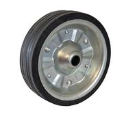 Jockey Wheel Spare Wheel Replacement | 200x60mm | Heavy Duty Solid Wheel | Steel Rim with 20x67mm Centre Bore