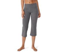 Jockey Women's Active Cotton Stretch Slim Flare Capri Yoga Pants, Charcoal, M