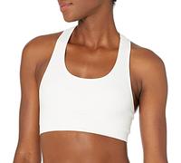 Jockey Women's Activewear Medium Impact Wicking Seamless Bra Sports, Pure White, S