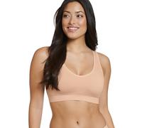 Jockey Women's Bra Seamfree Cotton Blend Light Support Bralette, Light Beige, L
