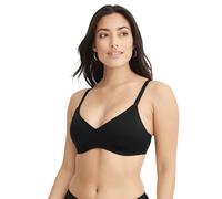 Jockey Women's Bra Smooth & Sleek Microfiber Full Coverage Wirefree T-Shirt Bra, Black, 36D