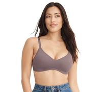 Jockey Women's Bra Smooth & Sleek Microfiber Full Coverage Wirefree T-Shirt Bra, Twilight Sands, 36B
