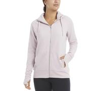 Jockey Women's Cozy Fleece Hooded Jacket Sweatshirt, Violet Ice, Medium