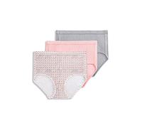 Jockey Women's Elance Breathe Brief 3-Pack Silver Fox/Spotty Dot/Blushing Rose 6