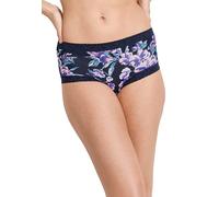 Jockey Women's Parisienne Soft Stretch Lace Brief, Formal Floral Navy, M