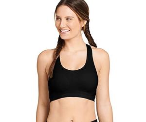 Jockey Women's Removable Cup Seamless Bra, Deep Black, S