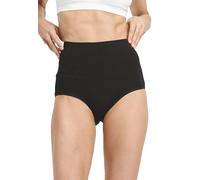 Jockey Women's Skimmies Cotton Stretch 360° Tummy Smoothing Brief - 3 Pack, Black/Light/Black, 3X