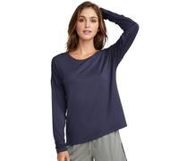 Jockey Women's Supersoft Lounge Long Sleeve Shirt, Dark Iris, M