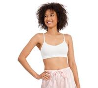 Jockey Women's T-Shirts Modern Micro Seamless Bralette Small White