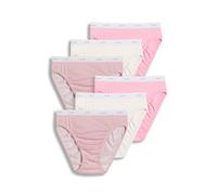 Jockey Women's Underwear Classic French Cut - 6 Pack, Sienna Sunset/Simple Pink Stripe/Ivory, 8 Plus