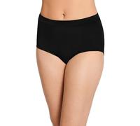 Jockey Women's Underwear Cotton Stretch Brief, Black, 6