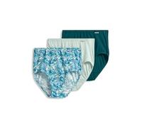 Jockey Women's Underwear Elance Brief - 3 Pack, Subtle Mint/Placid Blue Palm/Deep Lagoon, 5