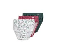 Jockey Women's Underwear Plus Size Elance French Cut - 3 Pack, Cactus Pine/Small Blizzard Dot/Diamond White Mistletoe, 6