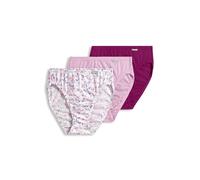 Jockey Women's Underwear Plus Size Elance French Cut - 3 Pack, Chalky Pink/Painted Purple Meadow/Majestic Berry, 10 Plus