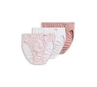 Jockey Women's Underwear Plus Size Elance French Cut - 3 Pack, Diamond White/Prim Floral/Earth Rose, 7