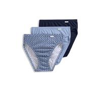 Jockey Women's Underwear Plus Size Elance French Cut - 3 Pack, True Navy/Petite Blue Geo/Shower, 5