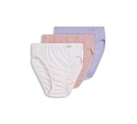 Jockey Women's Underwear Plus Size Elance French Cut - 3 Pack, Violet Veil/Coral Mist Heather/Tango Dot, 10 Plus