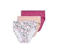 Jockey Women's Underwear Plus Size Elance Hipster - 3 Pack, Soft Rose/Bohemian Meadow Aqua Rose Print/Coral Mist, 8