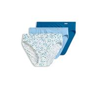 Jockey Women's Underwear Supersoft French Cut - 3 Pack, Layered Blue Floral Sprig/Blue Stardust/Azurite Sea, 10 Plus