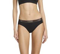 Jockey Women's Worry Free Microfiber Moderate Absorbency Bikini, Black, M