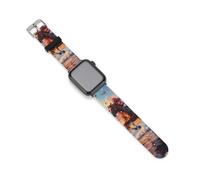 Jockeys Racing Horses Butterfly Soft Silicone Watch Bands Replacement IWatch Straps 38mm 40mm 42mm 44mm