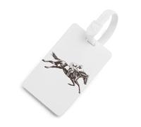 Jockeys Ride Horse Race Luggage Tags for Suitcases Handbag Tag Labels Travel Accessories Privacy Cover ID Label
