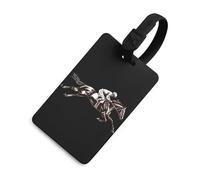 Jockeys Ride Horse Race Luggage Tags for Suitcases Handbag Tag Labels Travel Accessories Privacy Cover ID Label